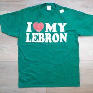 I Heart My LeBron - New Large Green T-Shirt